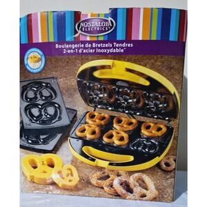 Nostalgia Electrics Stainless Steal 2-in-1 Electric Soft Pretzel Factory Tested